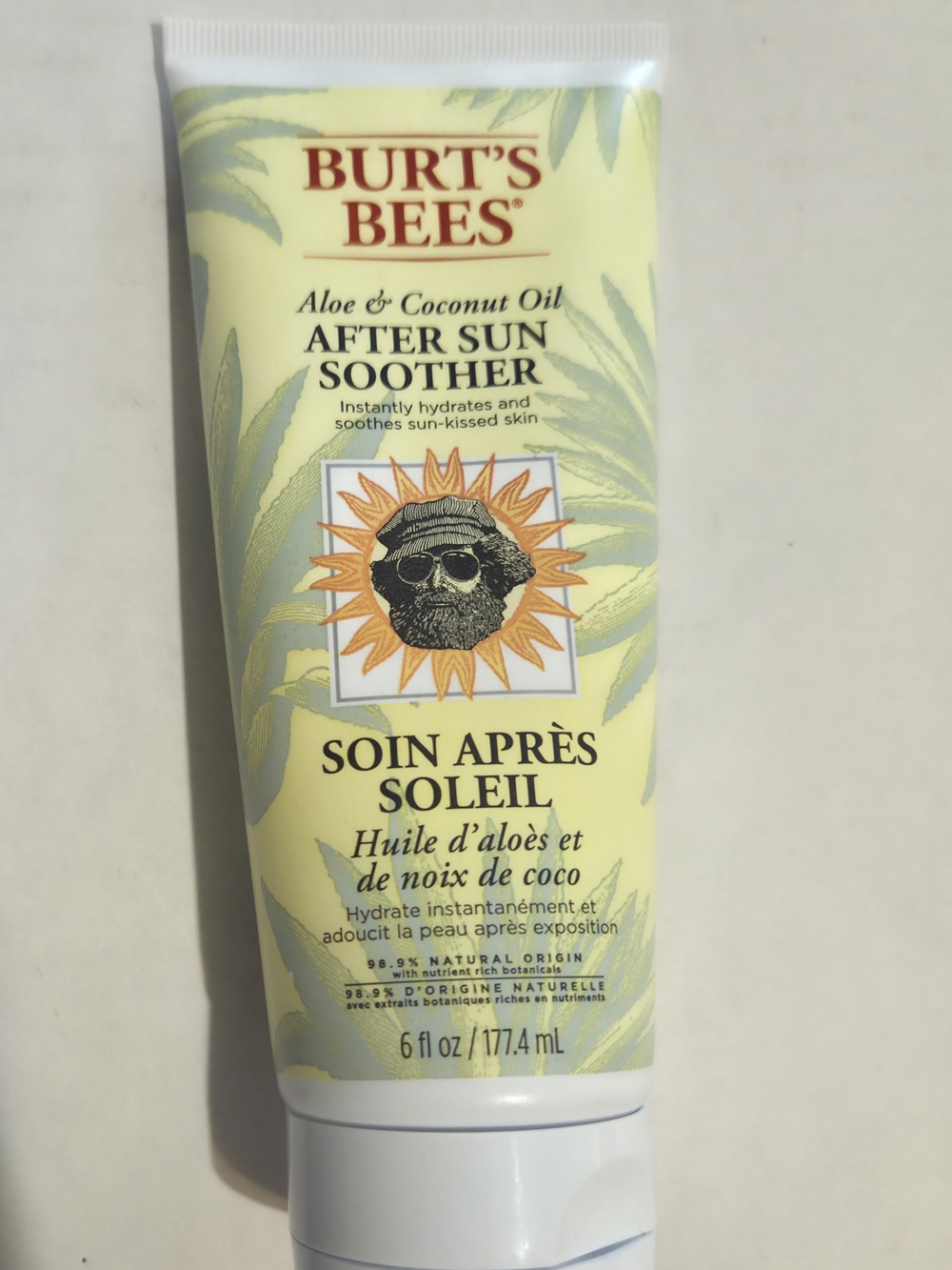 Burt's Bees Aloe & Coconut After-Sun Soother 6oz NEW UNOPENED